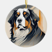 Berner Sennenhund-Schmuck Keramik Ornament (Vorne)