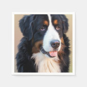 Berner Sennenhund Serviette (Vorderseite)
