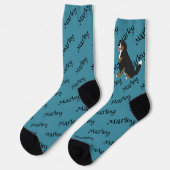 Berner Sennenhund Socken (Linkes Detail)