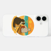 Berner Sennenhund Sunset Beach Begleiter Case-Mate iPhone Hülle (Rückseite (Horizontal))