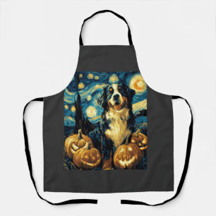 Berner Sennenhund Süßer Hund Halloween Jack O Lant Schürze