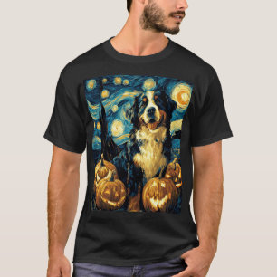 Berner Sennenhund Süßer Hund Halloween Jack O Lant T-Shirt