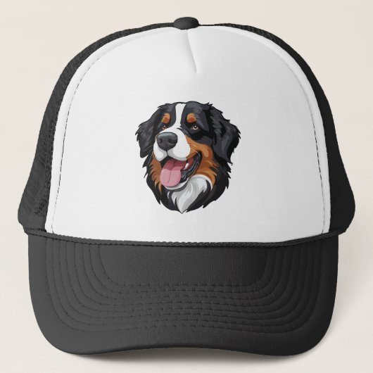 Berner Sennenhund Truckerkappe (Vorderseite)