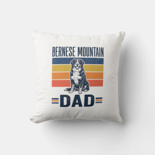 Berner Sennenhund-Vater Vintage-Vector-Design_1 Kissen