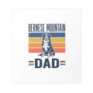 Berner Sennenhund-Vater Vintage-Vector-Design_1 Notizblock