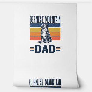 Berner Sennenhund-Vater Vintage Vector Design_1 Tapete
