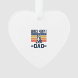 Berner Sennenhund Vater Vintage Vektordesign_1 Ornament