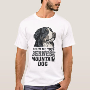 Berner Sennenhund Vintage Gravur Shirt Design
