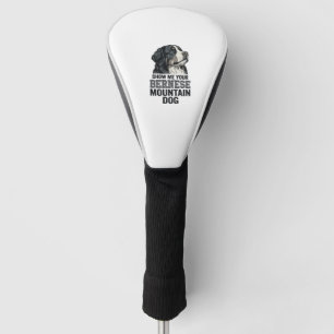 Berner Sennenhund Vintage Gravur Shirt Design Golf Headcover