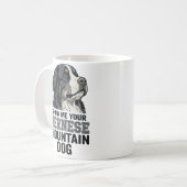 Berner Sennenhund Vintage Gravur Shirt Design Kaffeetasse (Vorderseite Links)