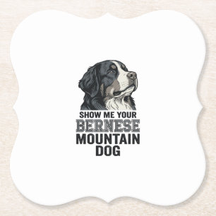 Berner Sennenhund Vintage Gravur Shirt Design Untersetzer