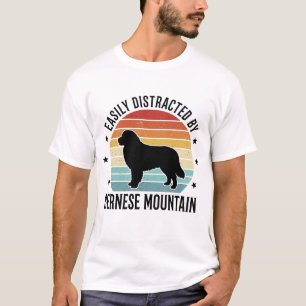 Berner Sennenhund Vintage-Sonnenuntergang T-Shirt