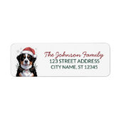 Berner Sennenhund Weihnachten Rücksendeadresse     (Vorne)