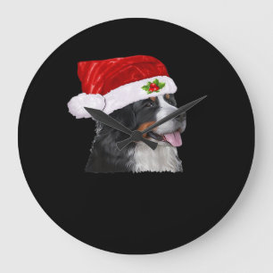 Berner Sennenhund Weihnachts-Shirt Hund Weihnachts Große Wanduhr