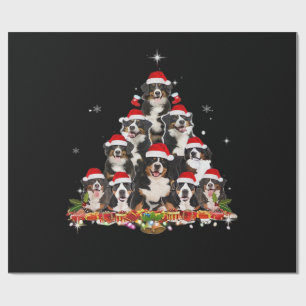 Berner Sennenhund Weihnachtsbaum Hund Santa Xmas S Geschenkpapier