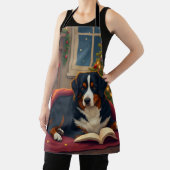 Berner Sennenhund Weihnachtsbettgeschichte Schürze (InSitu)