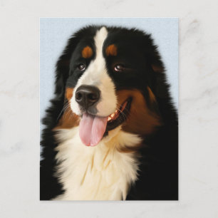 Berner Sennenhund-Welpen-Hund-Leere Postkarte
