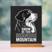 Berner Sennenhund Zeig mir deinen Acrylschild (Neutral)
