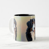 Berner Sennenhund Zweifarbige Tasse (Vorderseite Links)