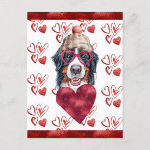 Berner Sennenhunde-Herzen Geschenk für Hundeliebha Feiertagspostkarte