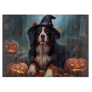 Berner Sennenhunde-Kürbisse Halloween Gruselig Schneidebrett
