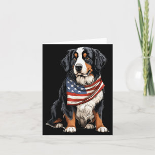 Berner Us Flag Berner Sennenhund Besitzer Mama Pap Karte