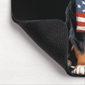 Berner Us Flag Bernese Mountain Dog Owner Mom Dad  Mousepad (Ecke)