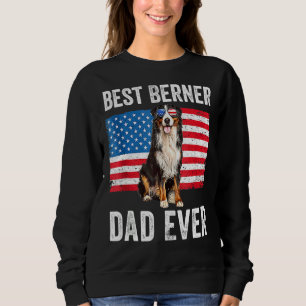 Berner Vater American Flag Dog Eigentümer Bernese Sweatshirt