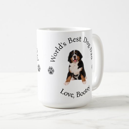 Berner Vater der Besten Hunde Kaffeetasse (VorderseiteRechts)