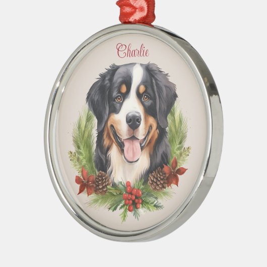 Berner Weihnachtsmann-Gedenkstätte Hunde Zucht Ornament Aus Metall (Links)