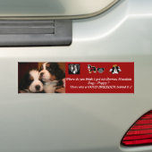 Berner Welpe STOSSDÄMPFER Autoaufkleber (Auf Auto)