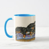 Berners auf einer Steppdecke Tasse (Links)