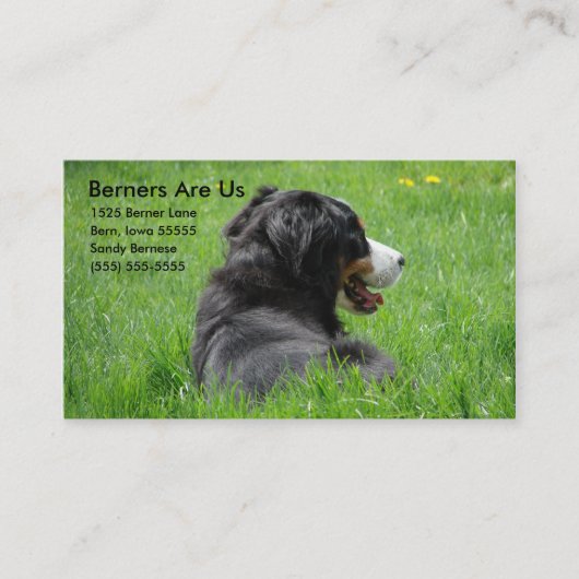 Berners sind uns visitenkarte (Vorderseite)