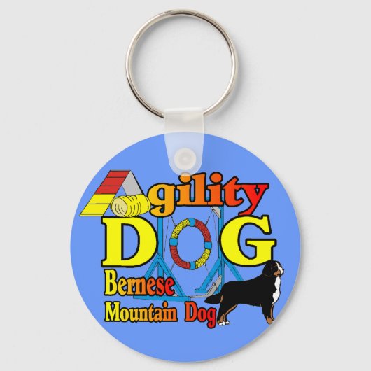 Bernese Agility Gifts Schlüsselanhänger (Vorderseite)