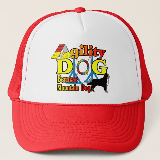 Bernese Agility Gifts Truckerkappe (Vorderseite)