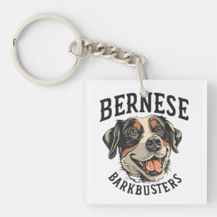 Bernese Barkbusters - spielerischer Berner Hund Schlüsselanhänger