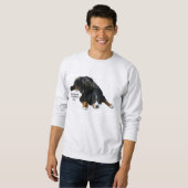 Bernese Berghundewolldecke-Pose-Schweiss-Shirt Sweatshirt (Vorne ganz)