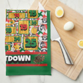 Bernese Countdown Weihnachtskalender Dog Geschirrtuch (Viertel Falte)