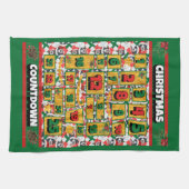 Bernese Countdown Weihnachtskalender Dog Geschirrtuch (Horizontal)