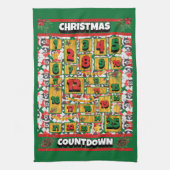 Bernese Countdown Weihnachtskalender Dog Geschirrtuch (Vertikal)