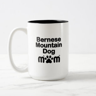 Bernese Dog Mama, Bernese Mama, Berner Dog Mama Zweifarbige Tasse