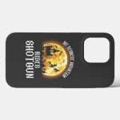 Bernese Dog Rides Shotgun, Halloween Spooky Dog Case-Mate iPhone Hülle (Rückseite (Horizontal))