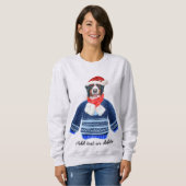 Bernese Dog Ugly Christmas Dog Mama Sweatshirt (Vorne ganz)