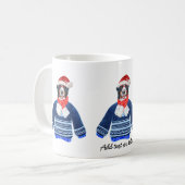 Bernese Dog Weg Ugly Sweater Xmas Hund Lover Kaffeetasse (Vorderseite Links)