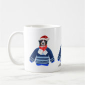 Bernese Dog Weg Ugly Sweater Xmas Hund Lover Kaffeetasse (Links)