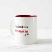 Bernese Enkelkind Zweifarbige Tasse (Vorderseite Links)