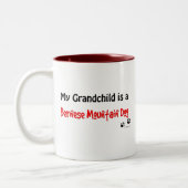 Bernese Enkelkind Zweifarbige Tasse (Links)
