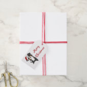 Bernese Frory Christmas Happy Christmas Hunde Truc Geschenkanhänger (Mit Garn)