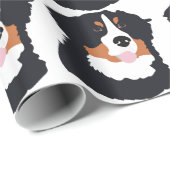 Bernese Gebirgshund Geschenkpapier (Rolleneckpunkt)
