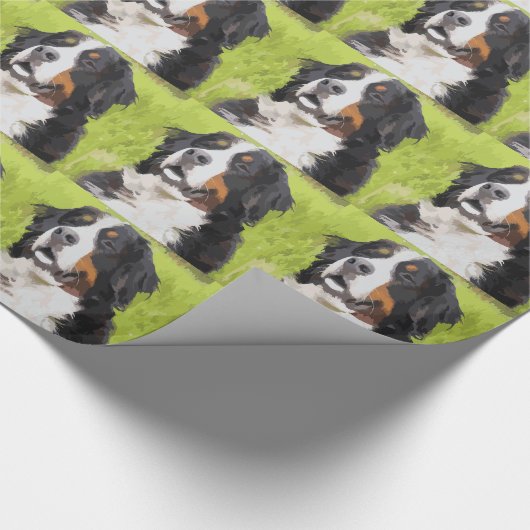 Bernese Gebirgshund Geschenkpapier (Ecke)